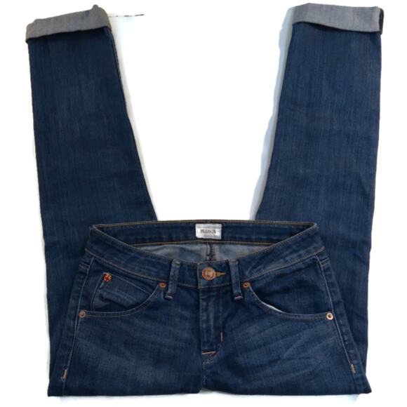 J347 GUC $179 Hudson Bacara Straight Cuffed Jeans size 25 - Picture 1 of 7